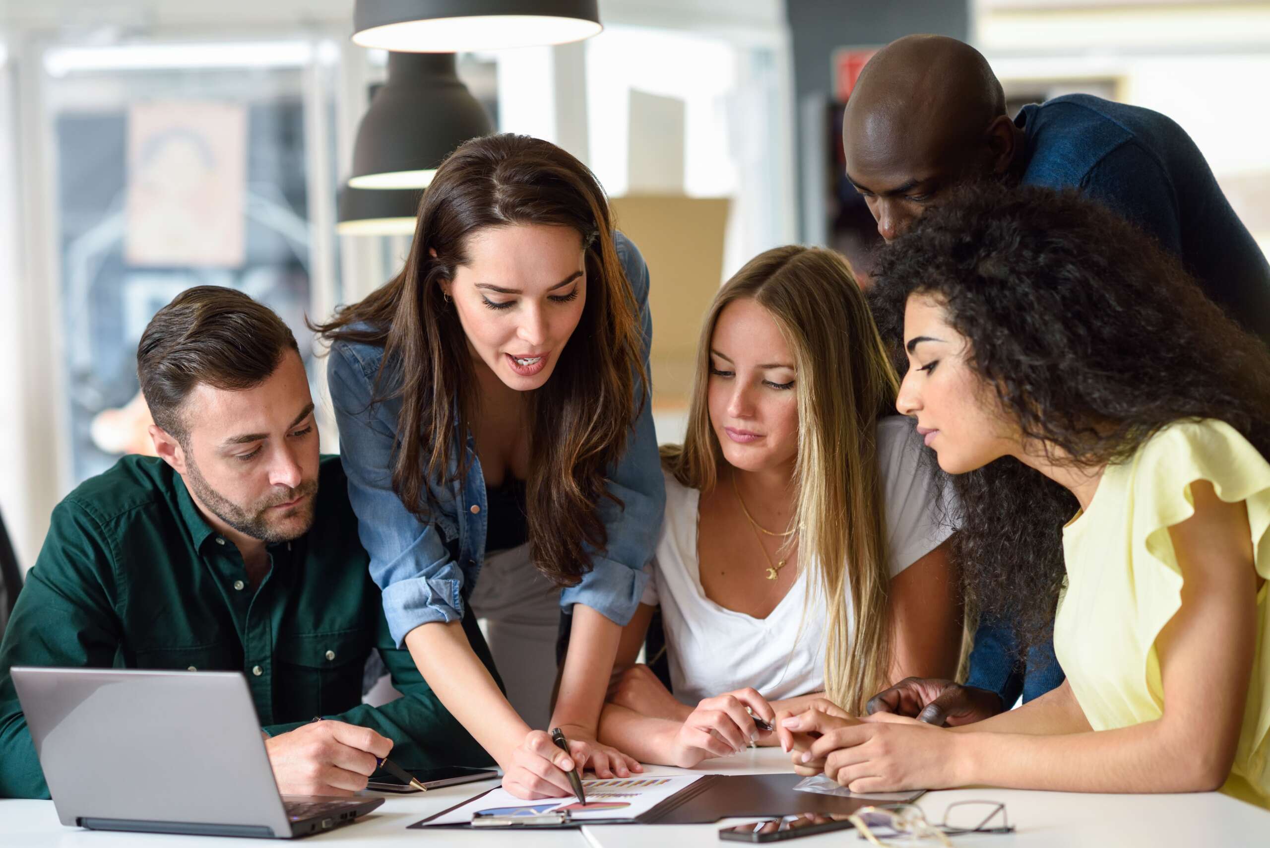 Gruppo di studenti durante una lezione